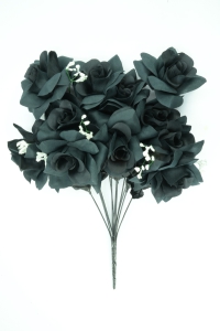 Black Micro Peach Open Rose Bush x12 (Lot of 1) SALE ITEM